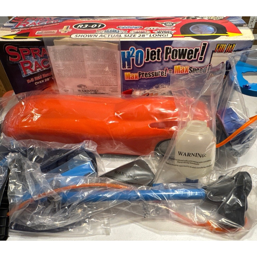 Summit Spray Racer R-3 Red Road Rocket H2O Jet Power Race Car Toy In Box‎ (READ)